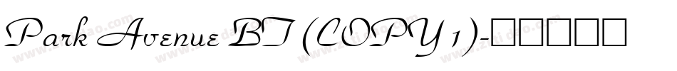 Park Avenue BT (COPY 1)字体转换